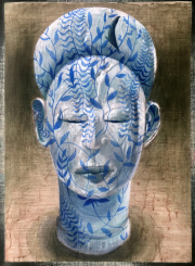 Philip Willem Badenhorst, Eco - Echo, 2023, acrylic on Belgian linen canvas, 21.75 x 16 inches
