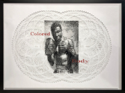 Rodney Ewing and Tahiti Pehrson, Lighter than Air (Emile Griffith), 2020, silkscreen on hand-cut paper, 40 x 53.75 inches