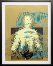 Rodney Ewing and Tahiti Pehrson, <i>JC,</i> 2020, silkscreen on hand-cut paper, 30 x 24 inches