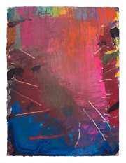 Brian Rutenberg, Looming Pine 2, 2018, Oil on Paper, 30 x 22.5 Inches