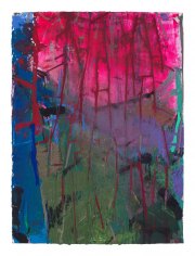 Brian Rutenberg, <i>Looming Pine 3,</i> 2018, Oil on Paper, 30 x 22.5 Inches