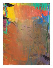 Brian Rutenberg, <i>Looming Pine 4,</i> 2018, Oil on  Paper, 30 x 22.5 Inches