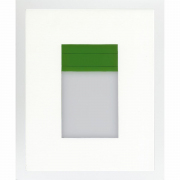 Maria Park, "Cover 10," 2013, acrylic reverse painted on glass, 9 x 11 inches (framed)