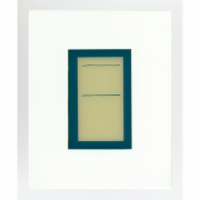 Maria Park, "Cover 5," 2013, acrylic reverse painted on glass, 9 x 11 inches (framed)