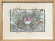 Barbara Wildenboer, "World Atlas (Deluge)," 2016, altered book, 21.5 x 27.25 x 2.5 inches