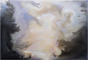 Suzan Woodruff, Smoke, 2013, Acrylic on Panel, 48 x 70 Inches