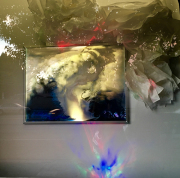 Suzan Woodruff, Transarctic Song, 2016, Painting on Light Box, 39 x 40 Inches